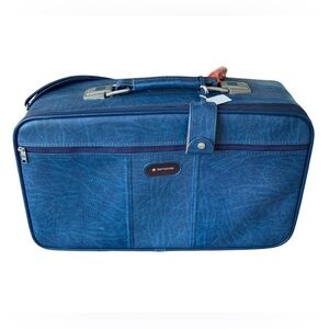 SAMSONITE VINTAGE BLUE UNISEX Travel Bag carry-on luggage suitcase